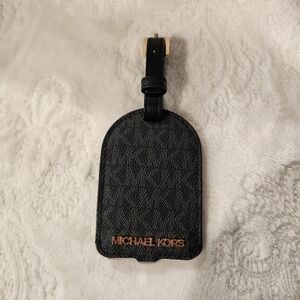 Michael Kors Black and Gold Key Card Holder